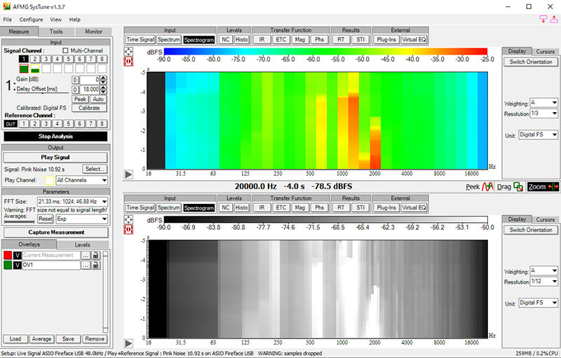 SysTune Spectrogram